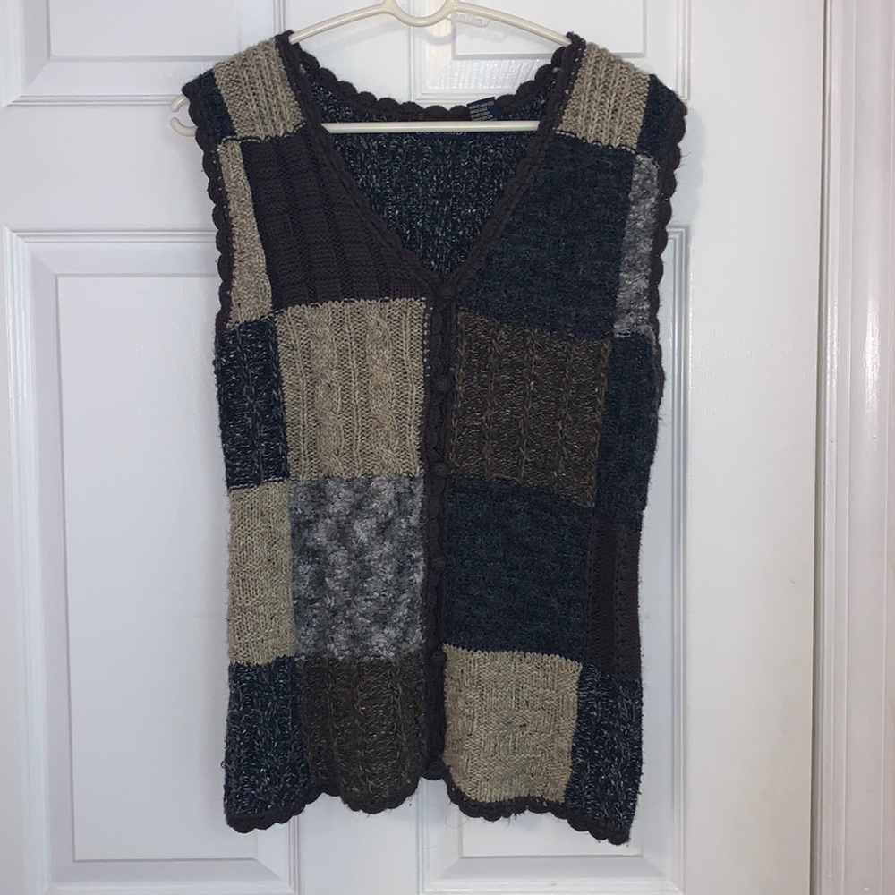 Co and Eddy Patchwork Sweater Vest
